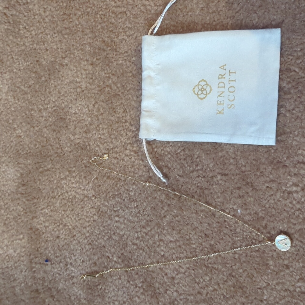 Kendra Scott letter A necklace